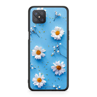 Thumbnail for Oppo Reno4 Z 5G Real Daisies θήκη από τη Smartfits με σχέδιο στο πίσω μέρος και μαύρο περίβλημα | Smartphone case with colorful back and black bezels by Smartfits