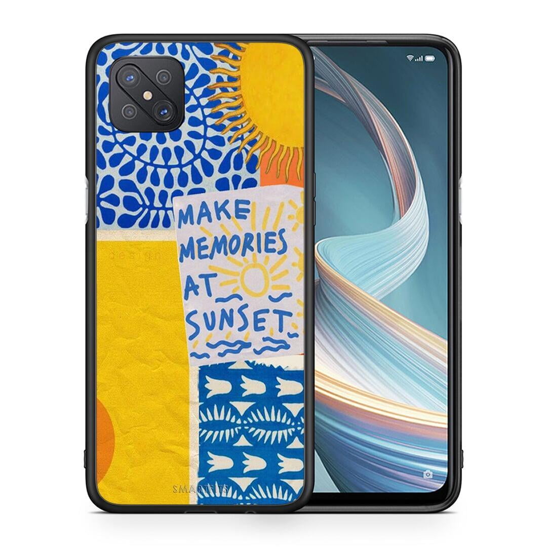 Θήκη Oppo Reno4 Z 5G Sunset Memories από τη Smartfits με σχέδιο στο πίσω μέρος και μαύρο περίβλημα | Oppo Reno4 Z 5G Sunset Memories case with colorful back and black bezels