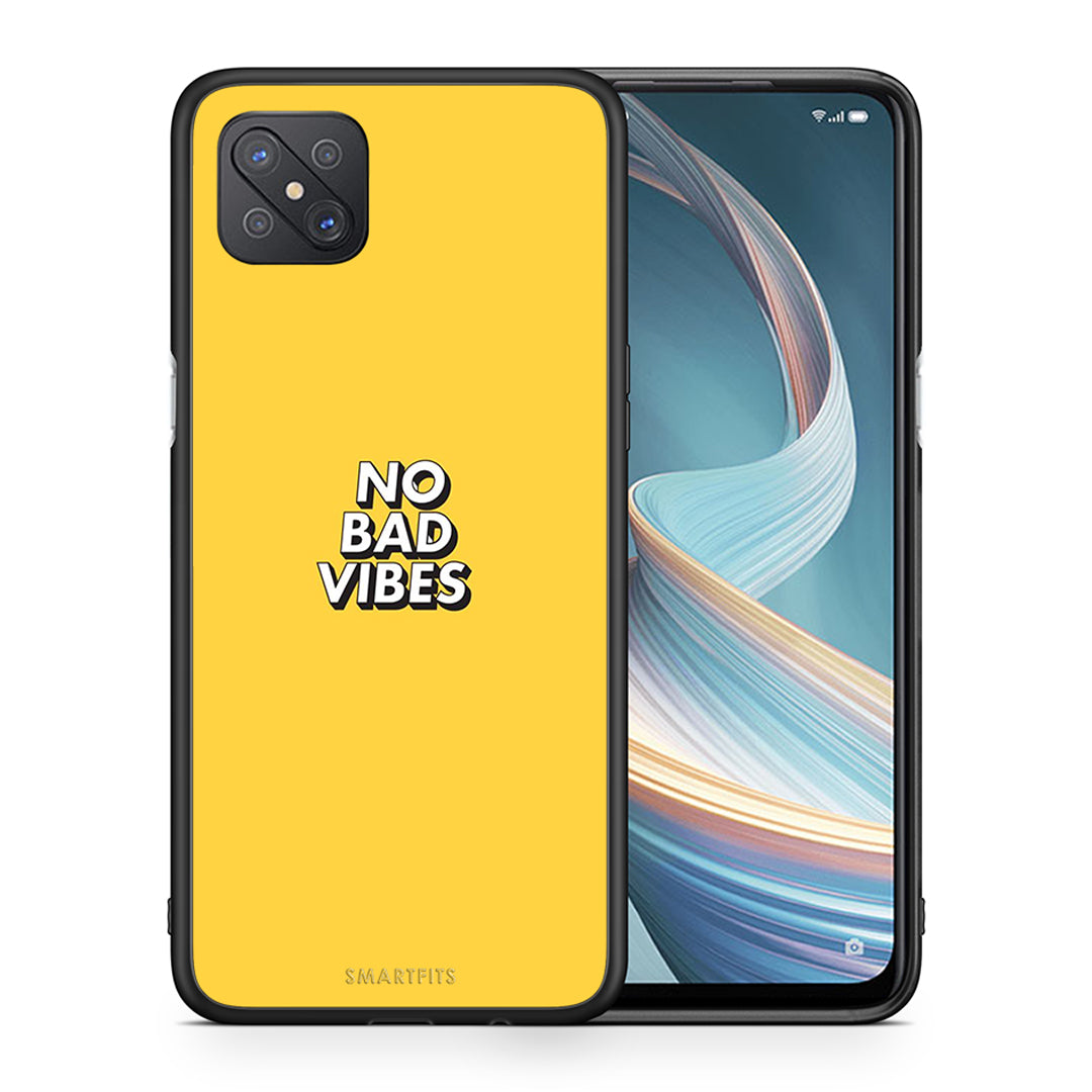 Θήκη Oppo Reno4 Z 5G Vibes Text από τη Smartfits με σχέδιο στο πίσω μέρος και μαύρο περίβλημα | Oppo Reno4 Z 5G Vibes Text case with colorful back and black bezels