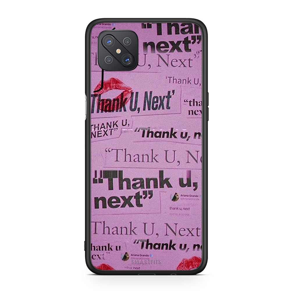 Oppo Reno4 Z 5G Thank You Next Θήκη Αγίου Βαλεντίνου από τη Smartfits με σχέδιο στο πίσω μέρος και μαύρο περίβλημα | Smartphone case with colorful back and black bezels by Smartfits