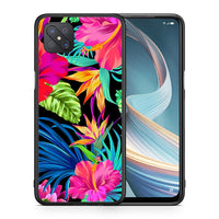 Thumbnail for Θήκη Oppo Reno4 Z 5G Tropical Flowers από τη Smartfits με σχέδιο στο πίσω μέρος και μαύρο περίβλημα | Oppo Reno4 Z 5G Tropical Flowers case with colorful back and black bezels
