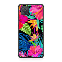 Thumbnail for Oppo Reno4 Z 5G Tropical Flowers θήκη από τη Smartfits με σχέδιο στο πίσω μέρος και μαύρο περίβλημα | Smartphone case with colorful back and black bezels by Smartfits
