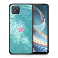 Thumbnail for Θήκη Oppo Reno4 Z 5G Water Flower από τη Smartfits με σχέδιο στο πίσω μέρος και μαύρο περίβλημα | Oppo Reno4 Z 5G Water Flower case with colorful back and black bezels