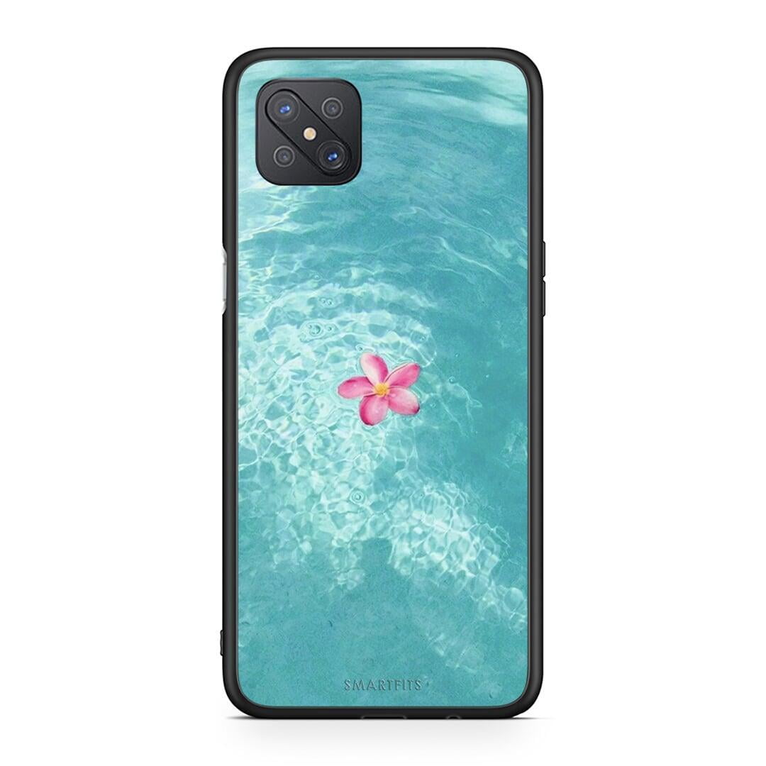 Oppo Reno4 Z 5G Water Flower Θήκη από τη Smartfits με σχέδιο στο πίσω μέρος και μαύρο περίβλημα | Smartphone case with colorful back and black bezels by Smartfits