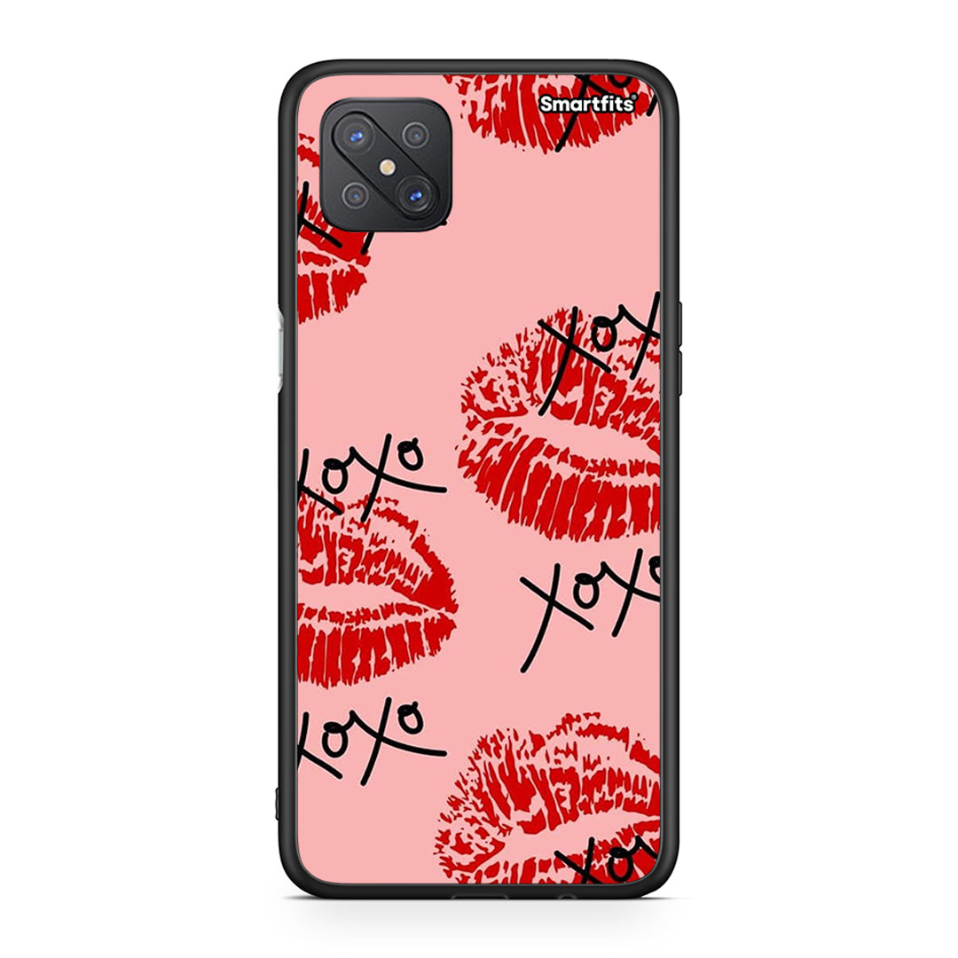 Oppo Reno4 Z 5G XOXO Lips θήκη από τη Smartfits με σχέδιο στο πίσω μέρος και μαύρο περίβλημα | Smartphone case with colorful back and black bezels by Smartfits