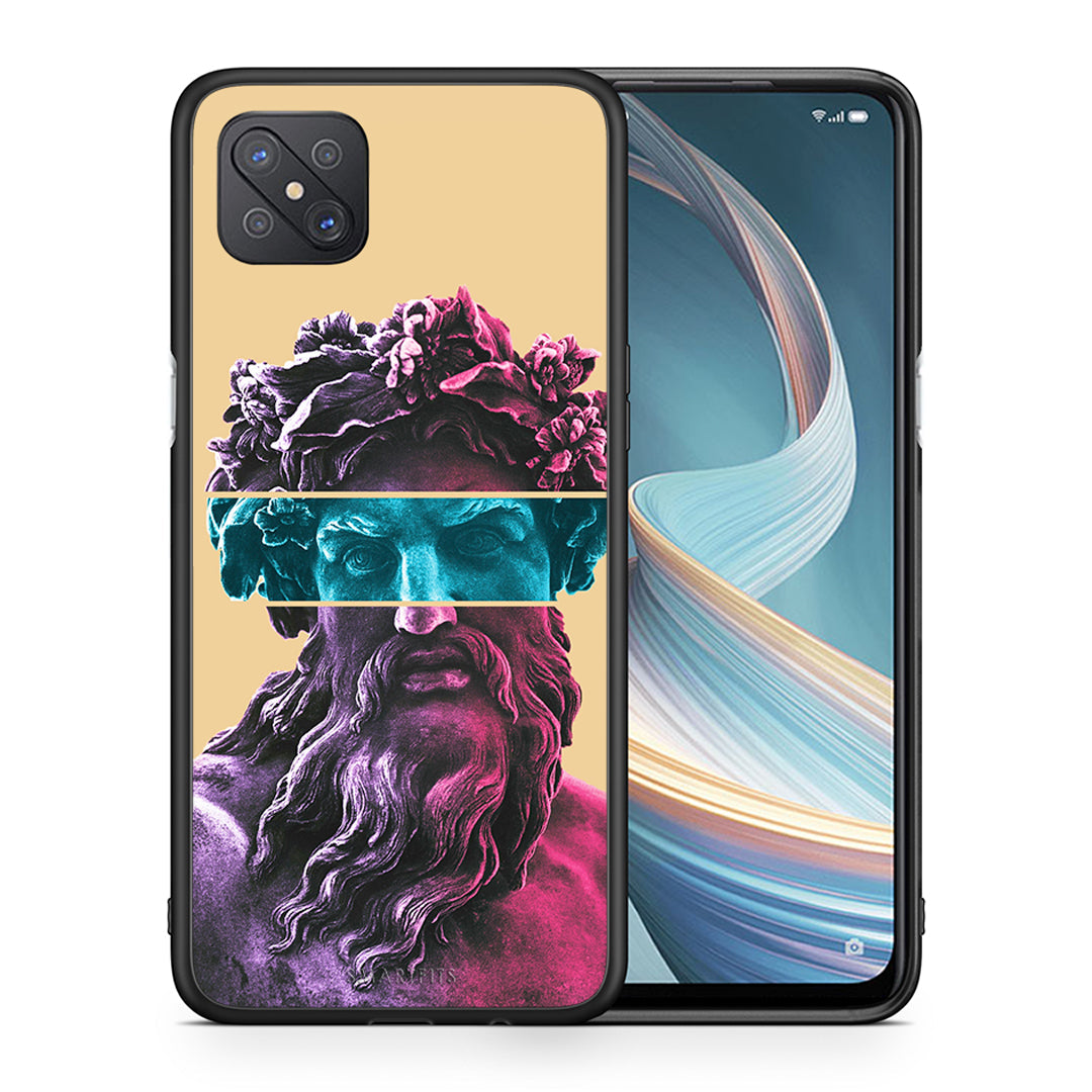 Θήκη Αγίου Βαλεντίνου Oppo Reno4 Z 5G Zeus Art από τη Smartfits με σχέδιο στο πίσω μέρος και μαύρο περίβλημα | Oppo Reno4 Z 5G Zeus Art case with colorful back and black bezels