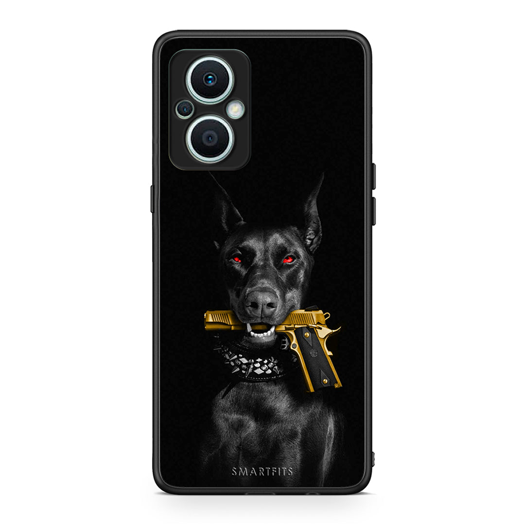 Θήκη Oppo Reno7 Lite Golden Gun από τη Smartfits με σχέδιο στο πίσω μέρος και μαύρο περίβλημα | Oppo Reno7 Lite Golden Gun Case with Colorful Back and Black Bezels