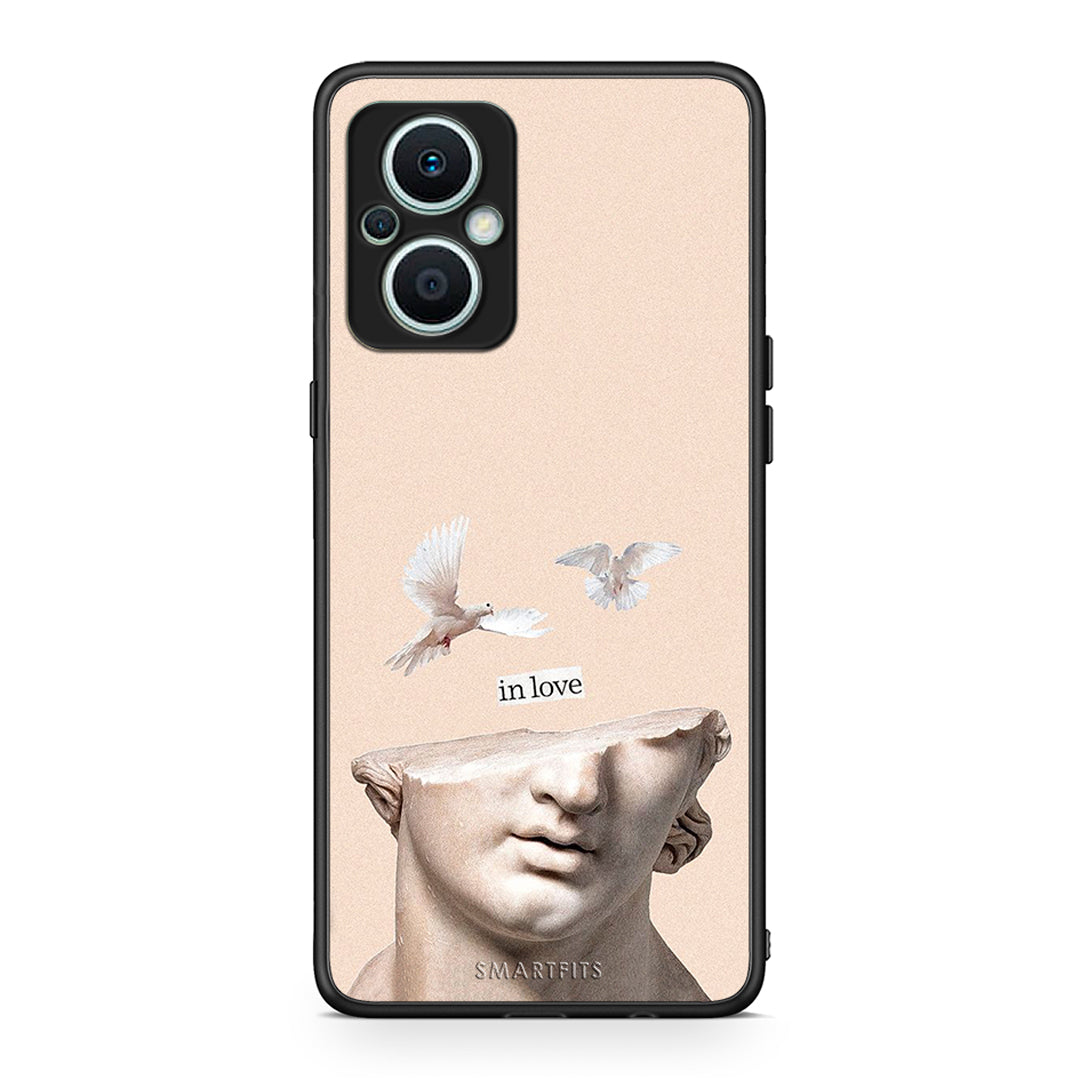 Θήκη Oppo Reno7 Lite In Love από τη Smartfits με σχέδιο στο πίσω μέρος και μαύρο περίβλημα | Oppo Reno7 Lite In Love Case with Colorful Back and Black Bezels