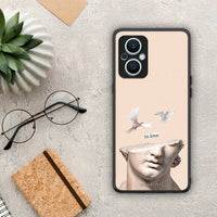 Thumbnail for Θήκη Oppo Reno7 Lite In Love από τη Smartfits με σχέδιο στο πίσω μέρος και μαύρο περίβλημα | Oppo Reno7 Lite In Love Case with Colorful Back and Black Bezels