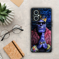 Thumbnail for Θήκη Oppo Reno7 Lite PopArt Thanos από τη Smartfits με σχέδιο στο πίσω μέρος και μαύρο περίβλημα | Oppo Reno7 Lite PopArt Thanos Case with Colorful Back and Black Bezels