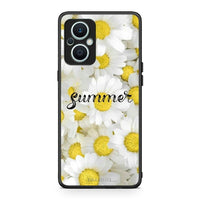 Thumbnail for Θήκη Oppo Reno7 Lite Summer Daisies από τη Smartfits με σχέδιο στο πίσω μέρος και μαύρο περίβλημα | Oppo Reno7 Lite Summer Daisies Case with Colorful Back and Black Bezels