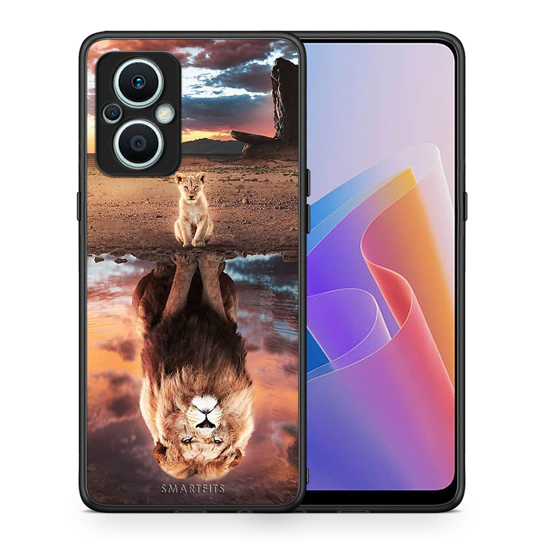 Θήκη Oppo Reno7 Lite Sunset Dreams από τη Smartfits με σχέδιο στο πίσω μέρος και μαύρο περίβλημα | Oppo Reno7 Lite Sunset Dreams Case with Colorful Back and Black Bezels