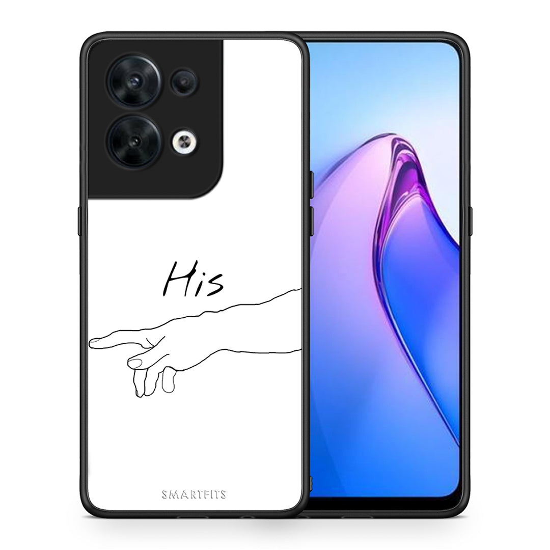 Θήκη Oppo Reno8 5G Aesthetic Love 2 από τη Smartfits με σχέδιο στο πίσω μέρος και μαύρο περίβλημα | Oppo Reno8 5G Aesthetic Love 2 Case with Colorful Back and Black Bezels