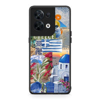 Thumbnail for Θήκη Oppo Reno8 5G All Greek από τη Smartfits με σχέδιο στο πίσω μέρος και μαύρο περίβλημα | Oppo Reno8 5G All Greek Case with Colorful Back and Black Bezels