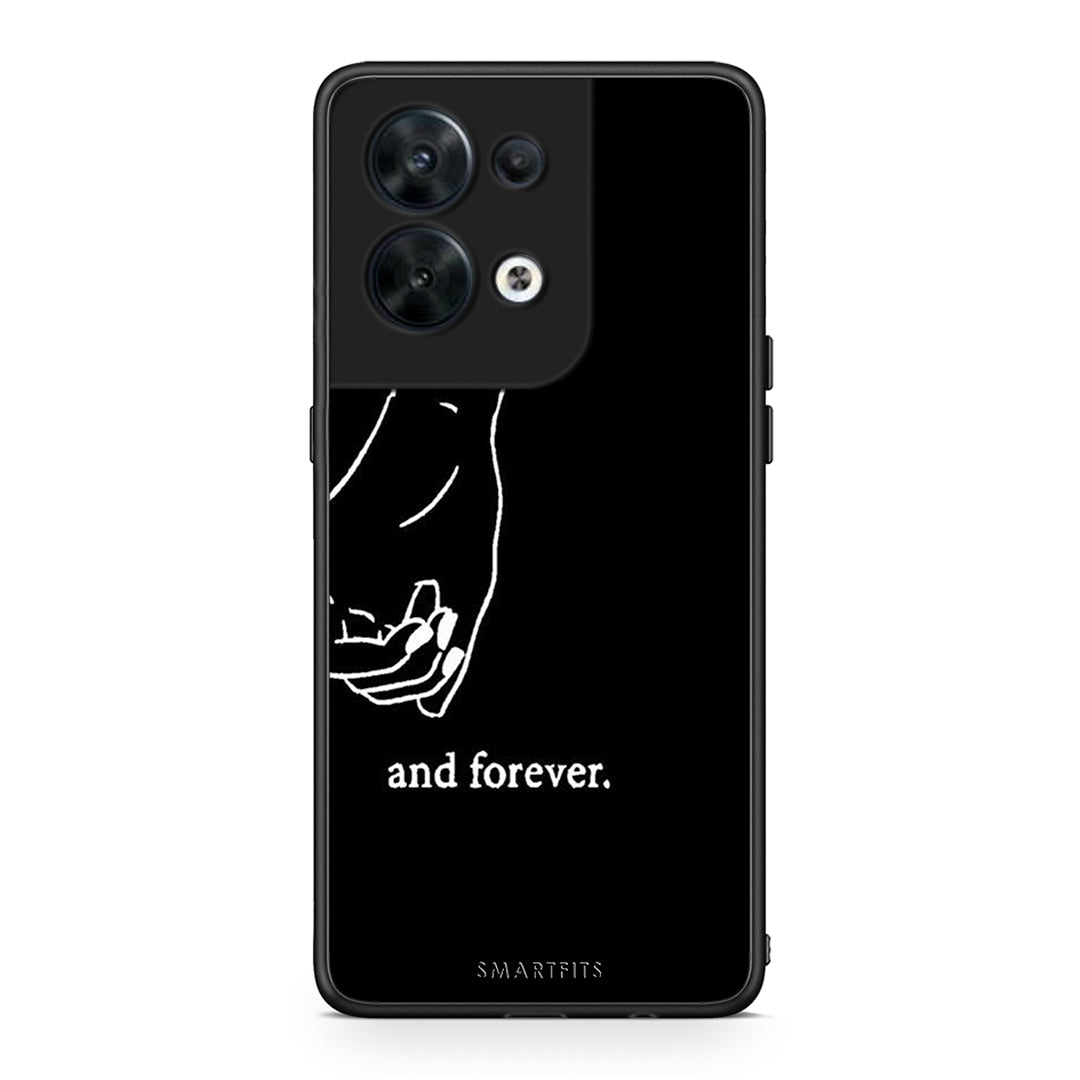 Θήκη Oppo Reno8 5G Always & Forever 2 από τη Smartfits με σχέδιο στο πίσω μέρος και μαύρο περίβλημα | Oppo Reno8 5G Always & Forever 2 Case with Colorful Back and Black Bezels