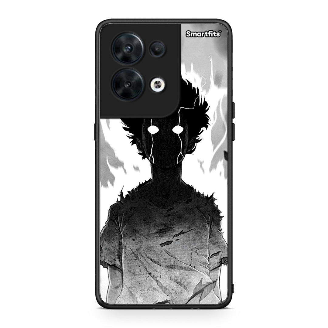 Θήκη Oppo Reno8 5G Anime Boy από τη Smartfits με σχέδιο στο πίσω μέρος και μαύρο περίβλημα | Oppo Reno8 5G Anime Boy Case with Colorful Back and Black Bezels