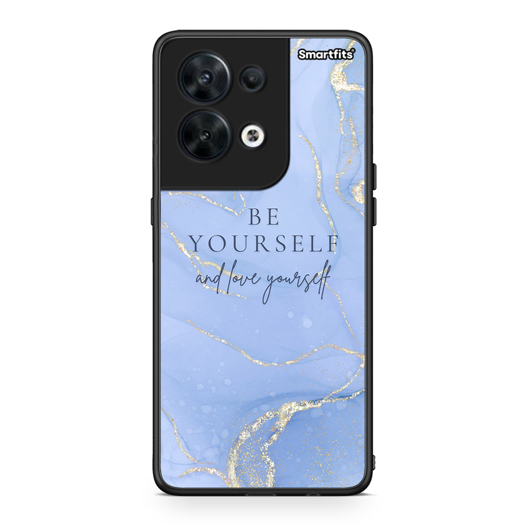 Θήκη Oppo Reno8 5G Be Yourself από τη Smartfits με σχέδιο στο πίσω μέρος και μαύρο περίβλημα | Oppo Reno8 5G Be Yourself Case with Colorful Back and Black Bezels