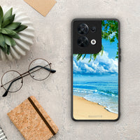 Thumbnail for Θήκη Oppo Reno8 5G Beautiful Beach από τη Smartfits με σχέδιο στο πίσω μέρος και μαύρο περίβλημα | Oppo Reno8 5G Beautiful Beach Case with Colorful Back and Black Bezels