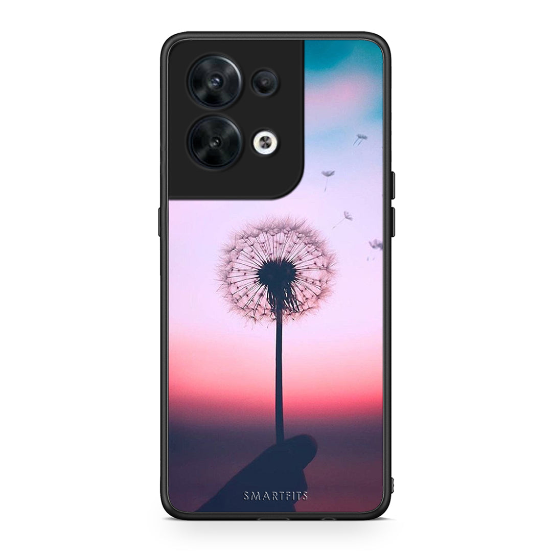 Θήκη Oppo Reno8 5G Boho Wish από τη Smartfits με σχέδιο στο πίσω μέρος και μαύρο περίβλημα | Oppo Reno8 5G Boho Wish Case with Colorful Back and Black Bezels