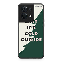 Thumbnail for Θήκη Oppo Reno8 5G Cold Outside από τη Smartfits με σχέδιο στο πίσω μέρος και μαύρο περίβλημα | Oppo Reno8 5G Cold Outside Case with Colorful Back and Black Bezels