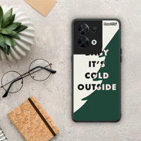 Thumbnail for Θήκη Oppo Reno8 5G Cold Outside από τη Smartfits με σχέδιο στο πίσω μέρος και μαύρο περίβλημα | Oppo Reno8 5G Cold Outside Case with Colorful Back and Black Bezels