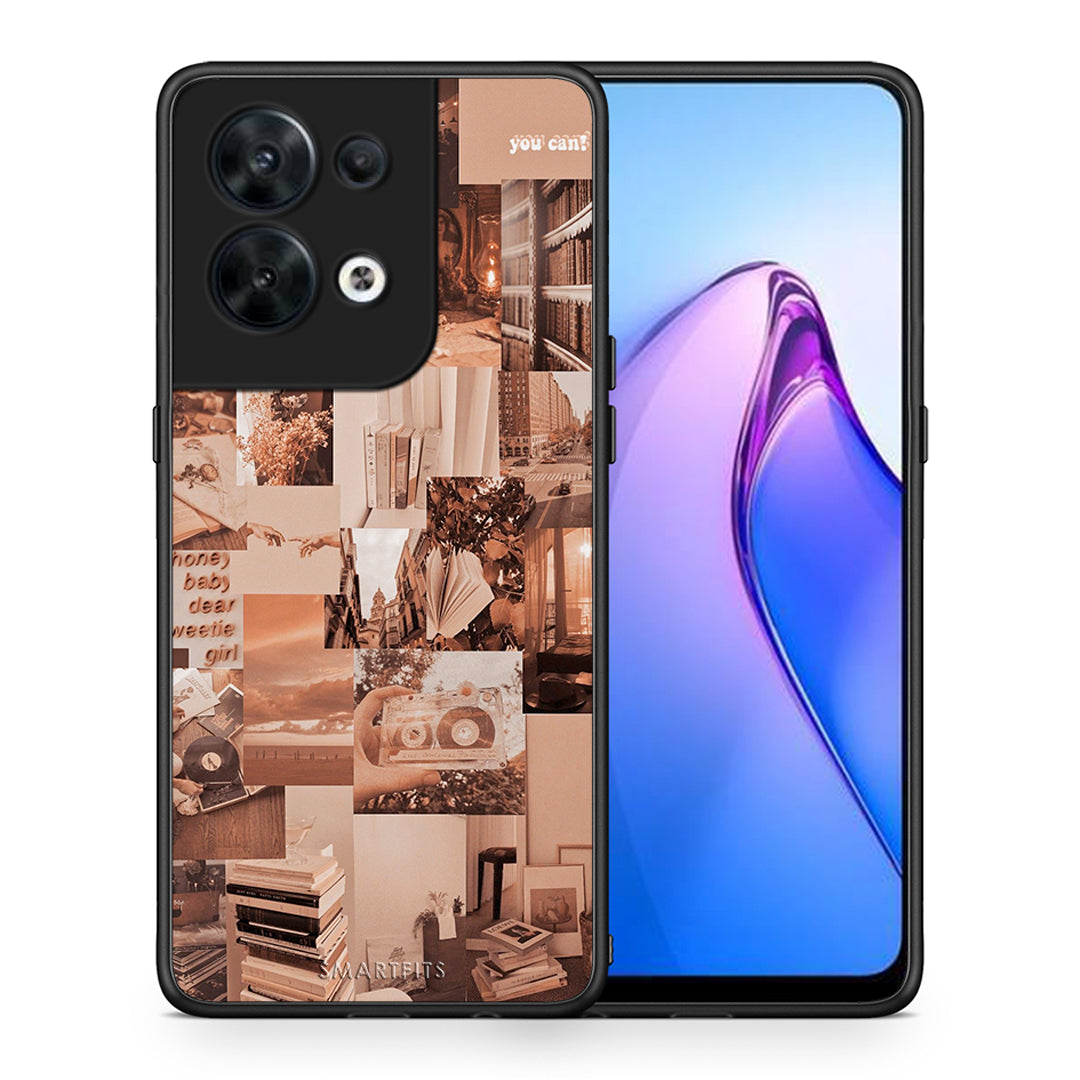 Θήκη Oppo Reno8 5G Collage You Can από τη Smartfits με σχέδιο στο πίσω μέρος και μαύρο περίβλημα | Oppo Reno8 5G Collage You Can Case with Colorful Back and Black Bezels