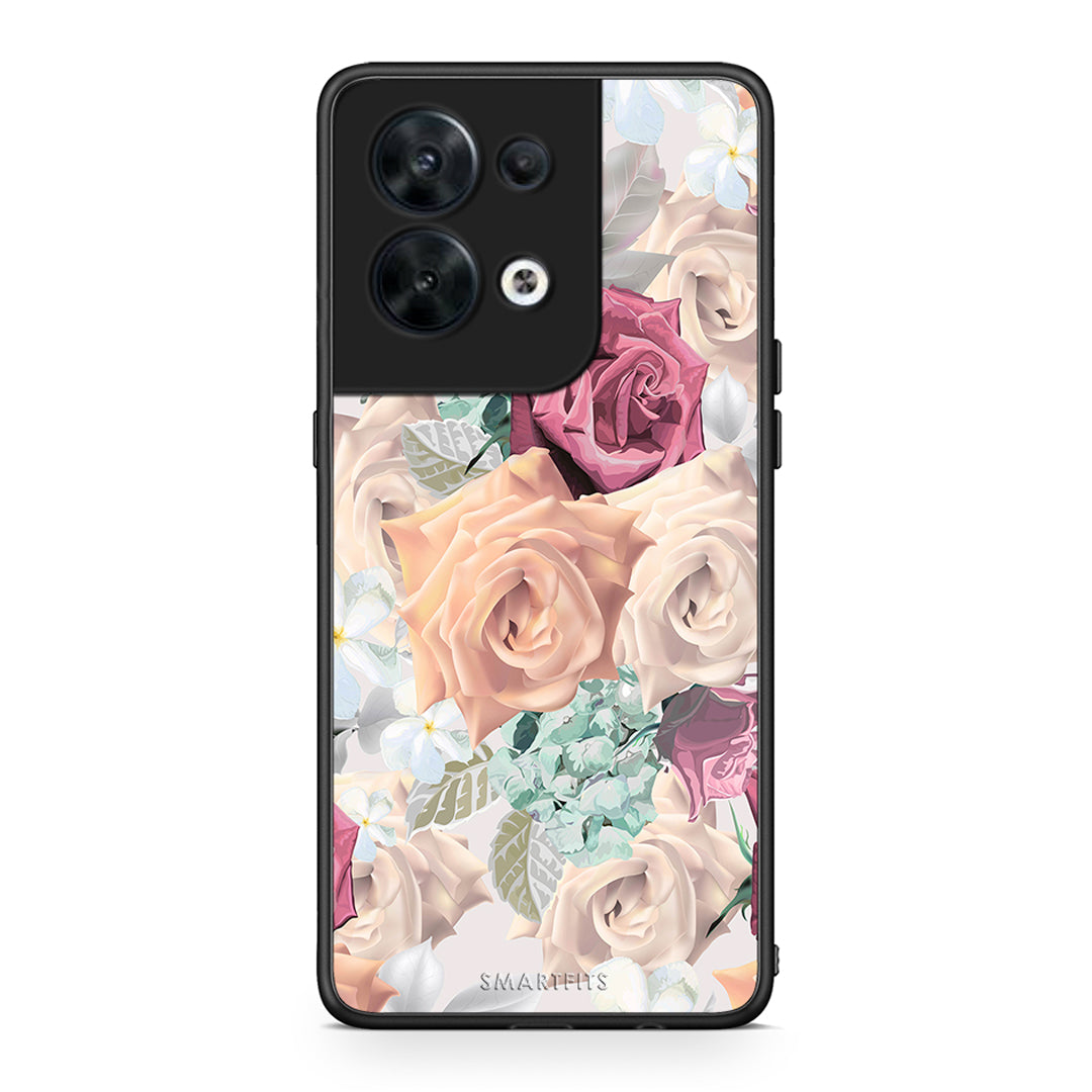 Θήκη Oppo Reno8 5G Floral Bouquet από τη Smartfits με σχέδιο στο πίσω μέρος και μαύρο περίβλημα | Oppo Reno8 5G Floral Bouquet Case with Colorful Back and Black Bezels