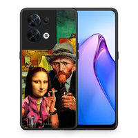 Thumbnail for Θήκη Oppo Reno8 5G Funny Art από τη Smartfits με σχέδιο στο πίσω μέρος και μαύρο περίβλημα | Oppo Reno8 5G Funny Art Case with Colorful Back and Black Bezels