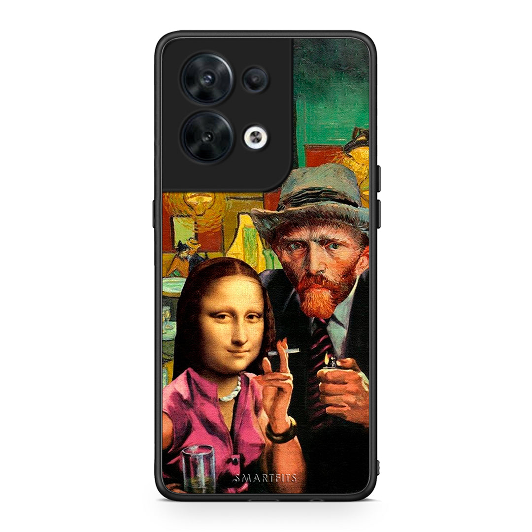 Θήκη Oppo Reno8 5G Funny Art από τη Smartfits με σχέδιο στο πίσω μέρος και μαύρο περίβλημα | Oppo Reno8 5G Funny Art Case with Colorful Back and Black Bezels