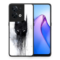 Thumbnail for Θήκη Oppo Reno8 5G Hero Paint Bat από τη Smartfits με σχέδιο στο πίσω μέρος και μαύρο περίβλημα | Oppo Reno8 5G Hero Paint Bat Case with Colorful Back and Black Bezels