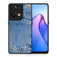 Thumbnail for Θήκη Oppo Reno8 5G Jeans Pocket από τη Smartfits με σχέδιο στο πίσω μέρος και μαύρο περίβλημα | Oppo Reno8 5G Jeans Pocket Case with Colorful Back and Black Bezels