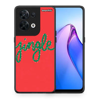 Thumbnail for Θήκη Oppo Reno8 5G Jingle Xmas από τη Smartfits με σχέδιο στο πίσω μέρος και μαύρο περίβλημα | Oppo Reno8 5G Jingle Xmas Case with Colorful Back and Black Bezels