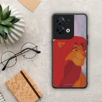 Thumbnail for Θήκη Oppo Reno8 5G Lion Love 1 από τη Smartfits με σχέδιο στο πίσω μέρος και μαύρο περίβλημα | Oppo Reno8 5G Lion Love 1 Case with Colorful Back and Black Bezels