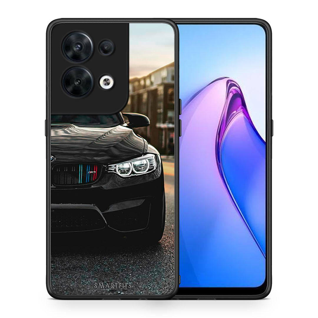 Θήκη Oppo Reno8 5G Racing M3 από τη Smartfits με σχέδιο στο πίσω μέρος και μαύρο περίβλημα | Oppo Reno8 5G Racing M3 Case with Colorful Back and Black Bezels