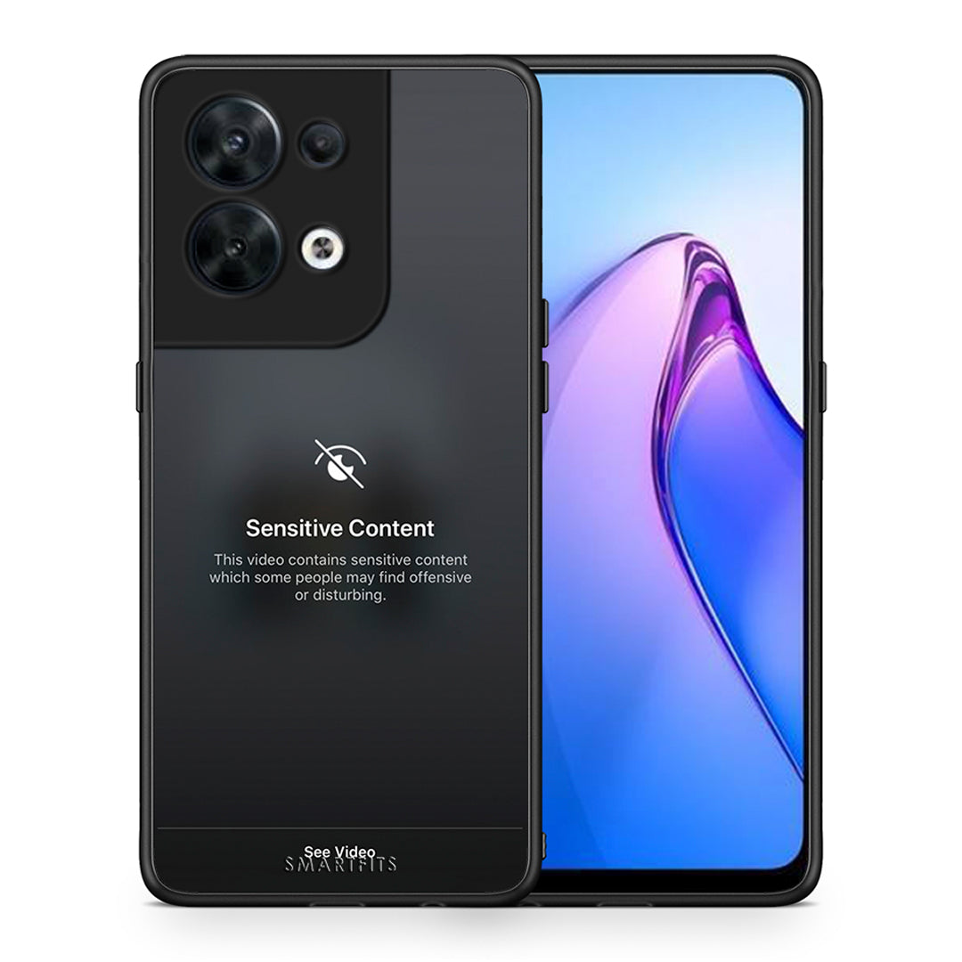 Θήκη Oppo Reno8 5G Sensitive Content από τη Smartfits με σχέδιο στο πίσω μέρος και μαύρο περίβλημα | Oppo Reno8 5G Sensitive Content Case with Colorful Back and Black Bezels