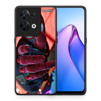 Thumbnail for Θήκη Oppo Reno8 5G Spider Hand από τη Smartfits με σχέδιο στο πίσω μέρος και μαύρο περίβλημα | Oppo Reno8 5G Spider Hand Case with Colorful Back and Black Bezels