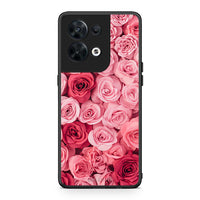 Thumbnail for Θήκη Oppo Reno8 5G Valentine RoseGarden από τη Smartfits με σχέδιο στο πίσω μέρος και μαύρο περίβλημα | Oppo Reno8 5G Valentine RoseGarden Case with Colorful Back and Black Bezels