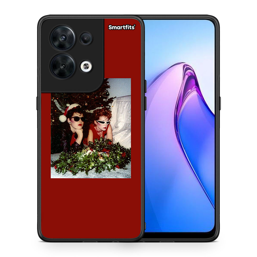 Θήκη Oppo Reno8 5G Waiting For Xmas από τη Smartfits με σχέδιο στο πίσω μέρος και μαύρο περίβλημα | Oppo Reno8 5G Waiting For Xmas Case with Colorful Back and Black Bezels