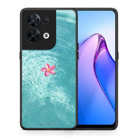 Thumbnail for Θήκη Oppo Reno8 5G Water Flower από τη Smartfits με σχέδιο στο πίσω μέρος και μαύρο περίβλημα | Oppo Reno8 5G Water Flower Case with Colorful Back and Black Bezels