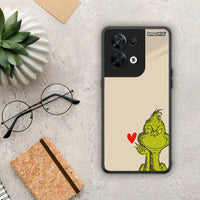 Thumbnail for Θήκη Oppo Reno8 5G Xmas Grinch από τη Smartfits με σχέδιο στο πίσω μέρος και μαύρο περίβλημα | Oppo Reno8 5G Xmas Grinch Case with Colorful Back and Black Bezels