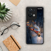 Thumbnail for Θήκη Oppo Reno8 5G Xmas Train από τη Smartfits με σχέδιο στο πίσω μέρος και μαύρο περίβλημα | Oppo Reno8 5G Xmas Train Case with Colorful Back and Black Bezels