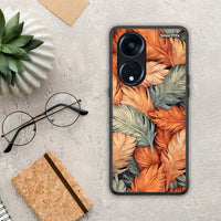 Thumbnail for Θήκη Oppo Reno8T 5G / A98 Autumn Leaves από τη Smartfits με σχέδιο στο πίσω μέρος και μαύρο περίβλημα | Oppo Reno8T 5G / A98 Autumn Leaves Case with Colorful Back and Black Bezels