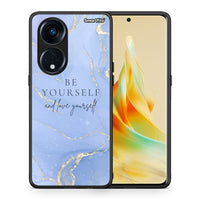Thumbnail for Θήκη Oppo Reno8T 5G / A98 Be Yourself από τη Smartfits με σχέδιο στο πίσω μέρος και μαύρο περίβλημα | Oppo Reno8T 5G / A98 Be Yourself Case with Colorful Back and Black Bezels