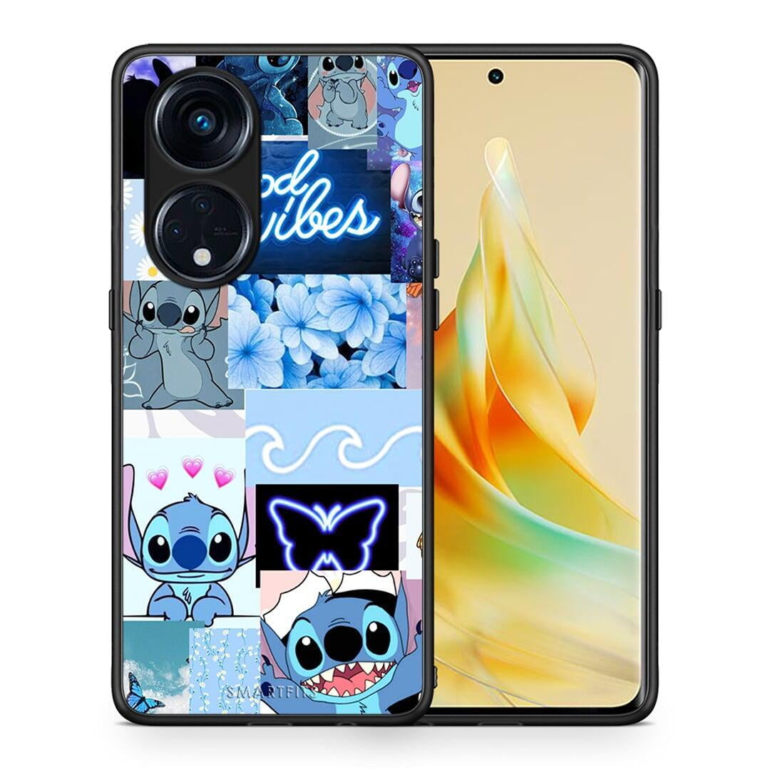 Θήκη Oppo Reno8T 5G / A1 Pro Collage Good Vibes από τη Smartfits με σχέδιο στο πίσω μέρος και μαύρο περίβλημα | Oppo Reno8T 5G / A1 Pro Collage Good Vibes Case with Colorful Back and Black Bezels