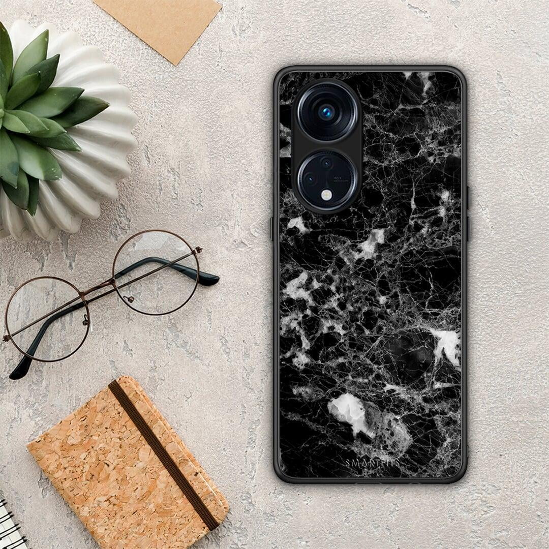 Θήκη Oppo Reno8T 5G / A98 Marble Male από τη Smartfits με σχέδιο στο πίσω μέρος και μαύρο περίβλημα | Oppo Reno8T 5G / A98 Marble Male Case with Colorful Back and Black Bezels