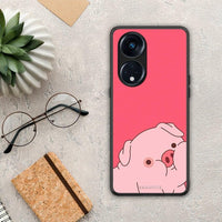 Thumbnail for Θήκη Oppo Reno8T 5G / A98 Pig Love 1 από τη Smartfits με σχέδιο στο πίσω μέρος και μαύρο περίβλημα | Oppo Reno8T 5G / A98 Pig Love 1 Case with Colorful Back and Black Bezels