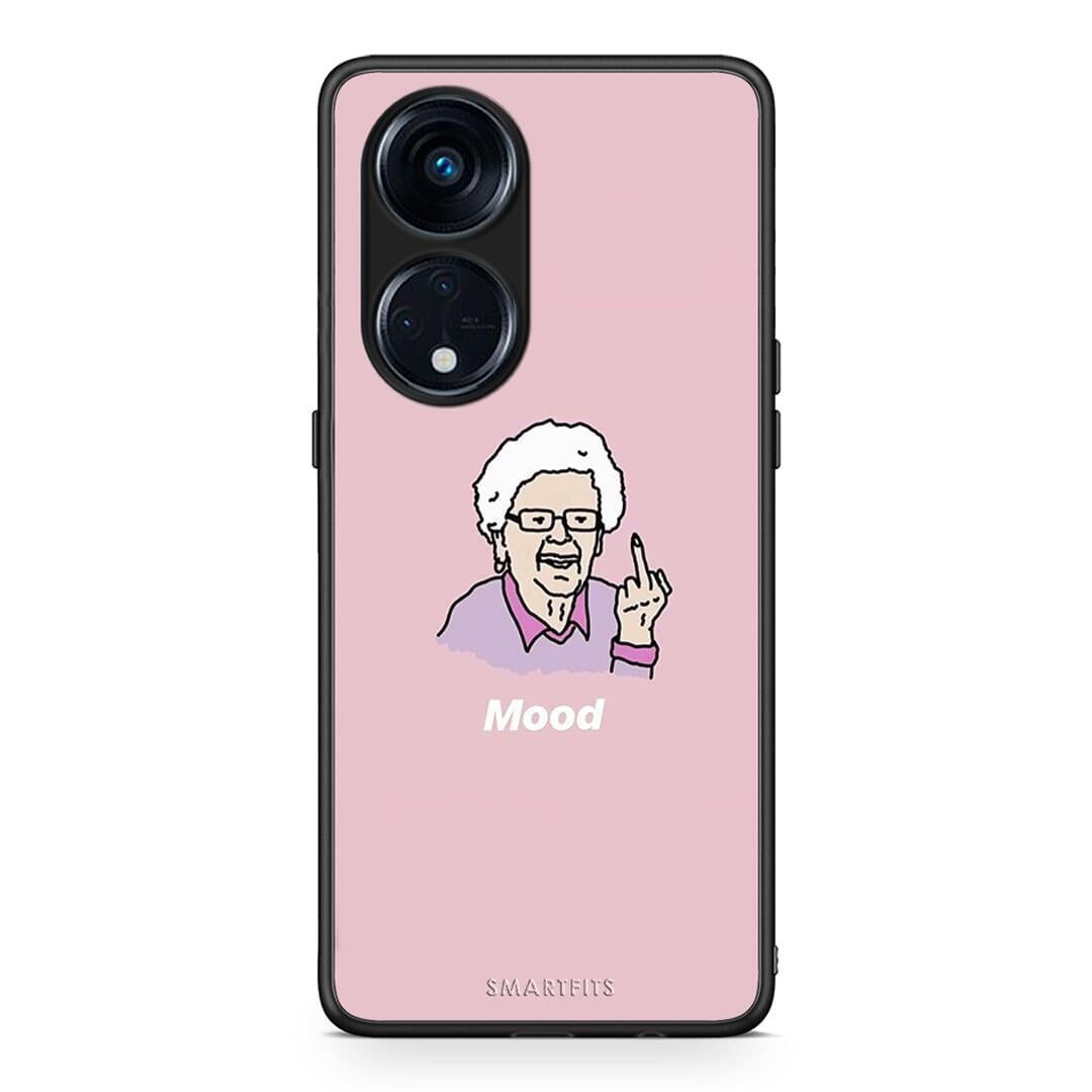 Θήκη Oppo Reno8T 5G / A1 Pro PopArt Mood από τη Smartfits με σχέδιο στο πίσω μέρος και μαύρο περίβλημα | Oppo Reno8T 5G / A1 Pro PopArt Mood Case with Colorful Back and Black Bezels