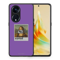 Thumbnail for Θήκη Oppo Reno8T 5G / A98 Popart Monalisa από τη Smartfits με σχέδιο στο πίσω μέρος και μαύρο περίβλημα | Oppo Reno8T 5G / A98 Popart Monalisa Case with Colorful Back and Black Bezels
