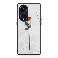 Thumbnail for Θήκη Oppo Reno8T 5G / A98 Red Rose από τη Smartfits με σχέδιο στο πίσω μέρος και μαύρο περίβλημα | Oppo Reno8T 5G / A98 Red Rose Case with Colorful Back and Black Bezels