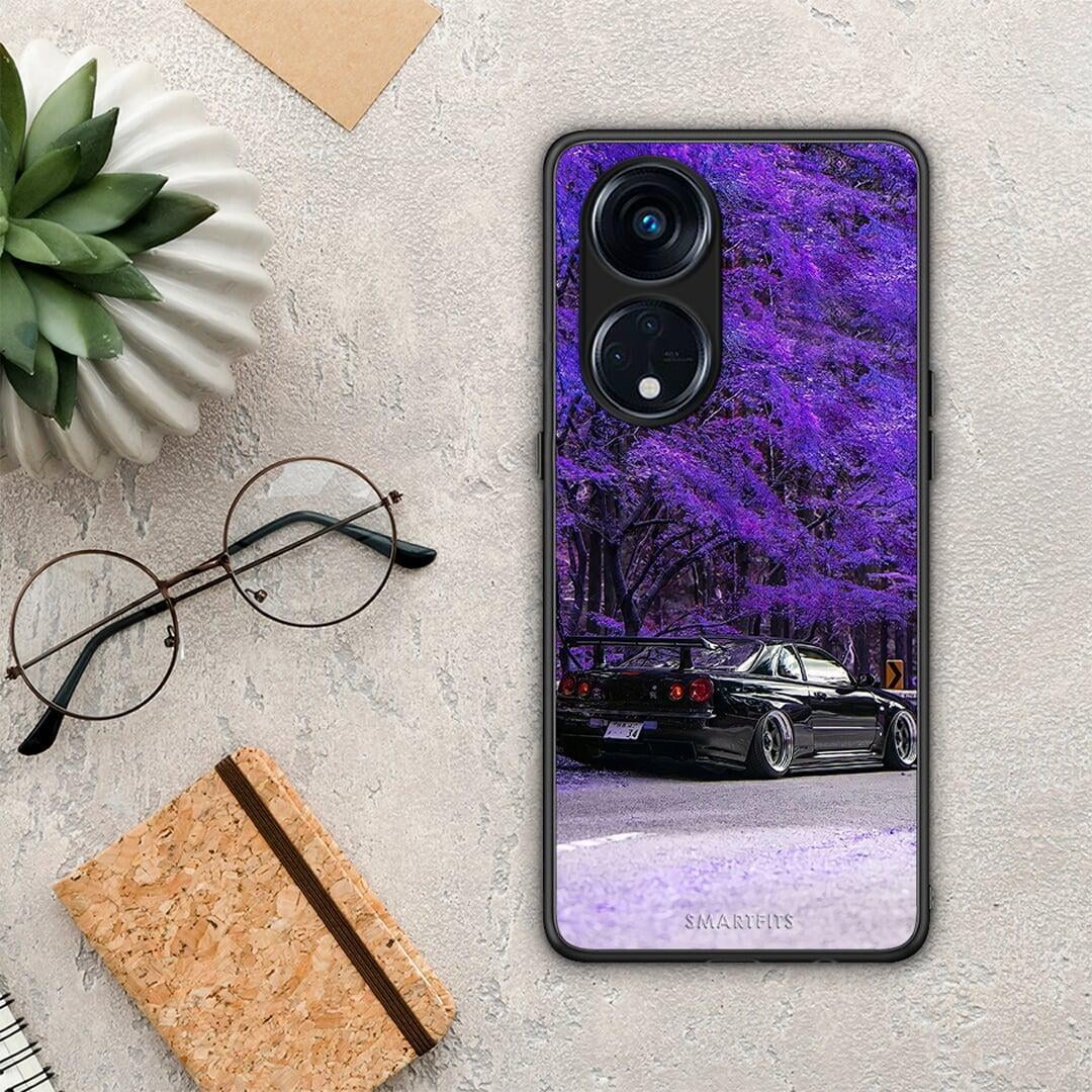 Θήκη Oppo Reno8T 5G / A98 Super Car από τη Smartfits με σχέδιο στο πίσω μέρος και μαύρο περίβλημα | Oppo Reno8T 5G / A98 Super Car Case with Colorful Back and Black Bezels